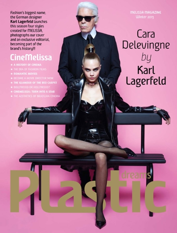 Karl Lagerfeld e Cara Delevingne para a Plastic Dream
