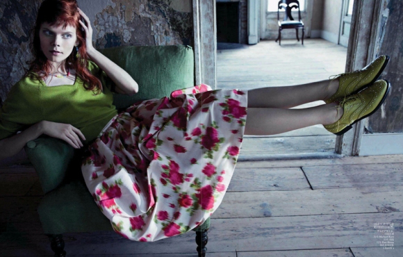  Irina Kravchenko por Emma Summerton para a Vogue China julho 2013