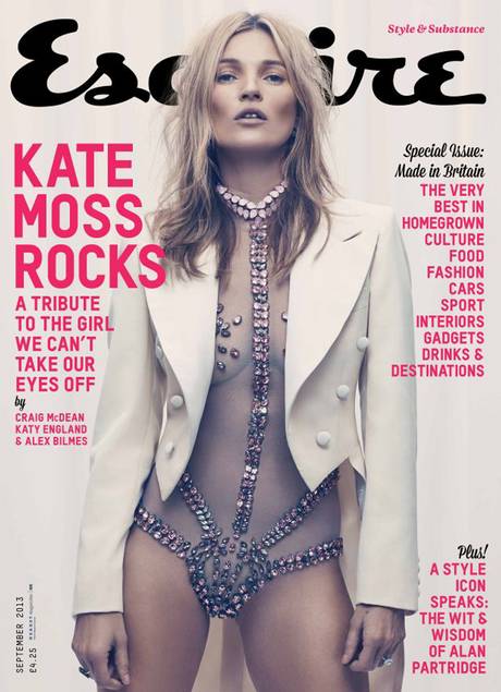 Kate Moss para a Esquire UK setembro 2013